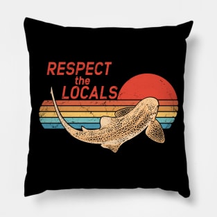 Respect the Locals Zebra Shark Pillow