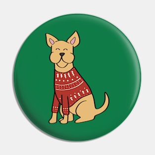 Christmas Chihuhua Pin