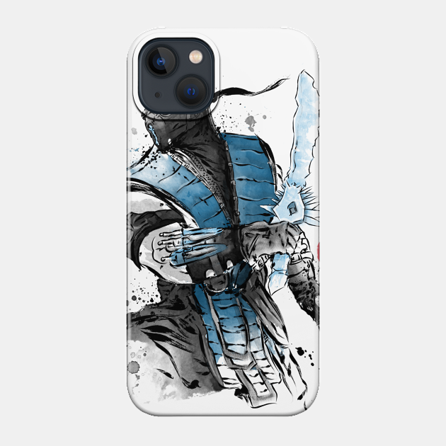 Ice Warrior sumi-e - Mortal Kombat - Phone Case