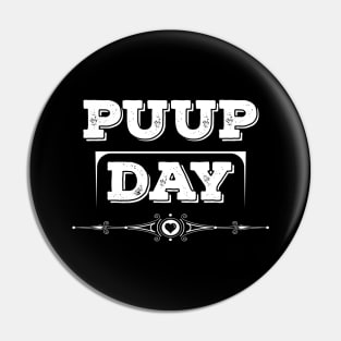 National Puppy Day White Pin