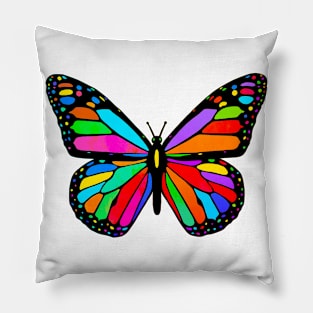 Rad Colorful Butterfly Pillow