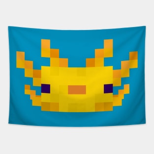 Minecraft Yellow Axolotl Tapestry