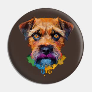 Cute Border Terrier Dog Pin