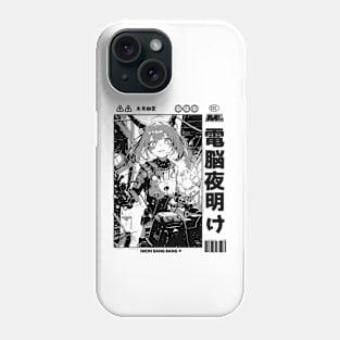 Cyberpunk Anime Cyborg Girl Japan Streetwear Japanese Manga Aesthetic Phone Case