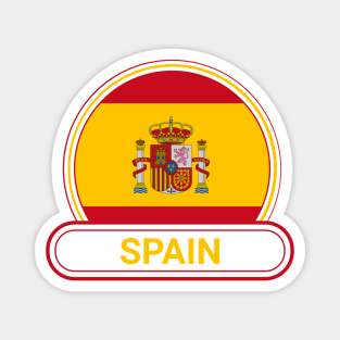 Spain Country Badge - Spain Flag Magnet