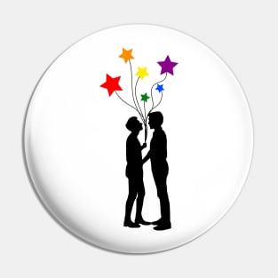 LGBT "LOOKING AT THE STARS" Pin