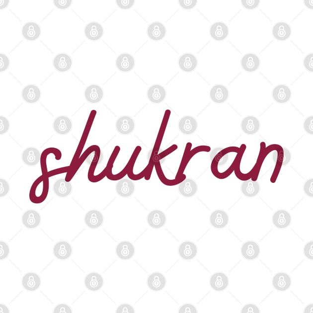 shukran - maroon red by habibitravels