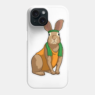 Rabbit as Runner with Towel Phone Case