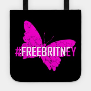 #FreeBritney Hashtag Free Britney Movement Butterfly Tote