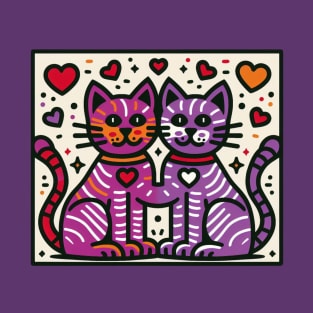 Love Cats - Keith Haring Inspired T-Shirt