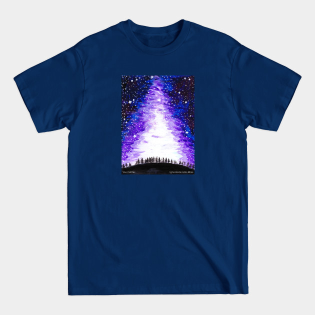 Night Sky / Sandy Hook -- words - Night - T-Shirt