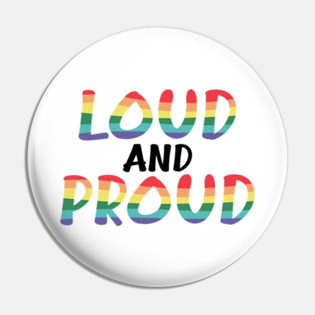 PRIDE Pride T Shirt Loud and Proud LGBTQ LGBTQIA 