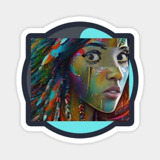 Fantasy Indian Headdress Magnet