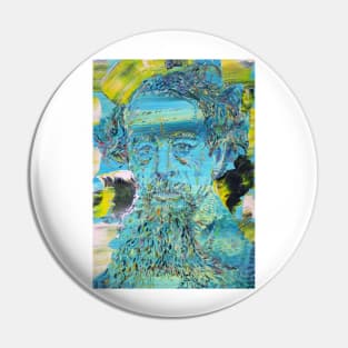 CHARLES DICKENS - oil portrait Pin
