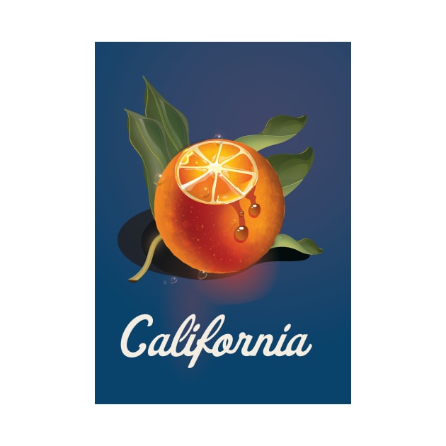 California Orange Poster by nickemporium1