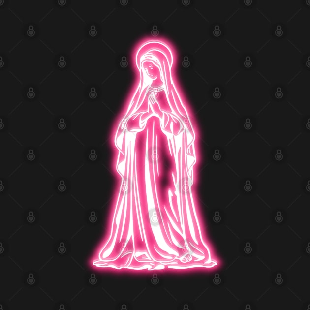 Pink Neon Virgin Mary by la chataigne qui vole ⭐⭐⭐⭐⭐