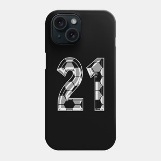 Soccer Number 21 Soccer Jersey #21 Soccer Mom Player Fan Phone Case