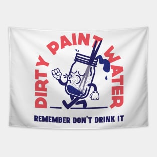 Dirty Paint Water Tapestry