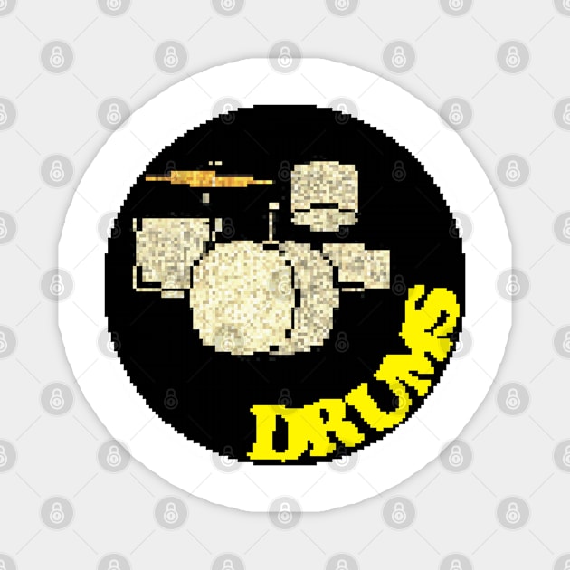 Rock Battle Card Game Drums Icon Magnet by gkillerb