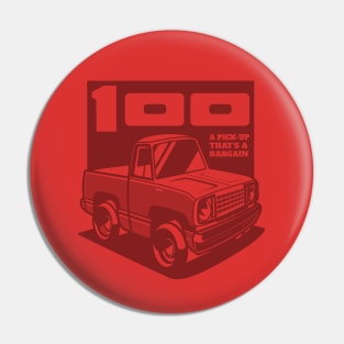 Bright Red - D-100 (1978 - White-Based - Ghost) Pin