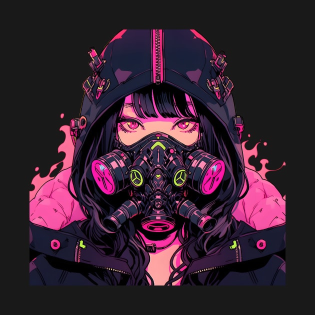 Girl Wearing Cyber Mask by UKnowWhoSaid