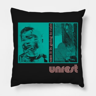 Unrest / 90s Style Original Graphic Fan Design Pillow