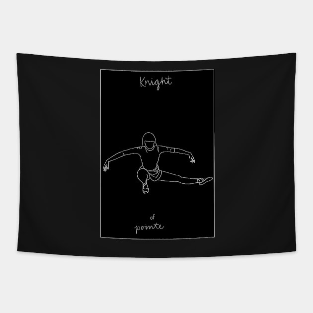 Knight of Pointe Tarot Card Tapestry by bwakey77