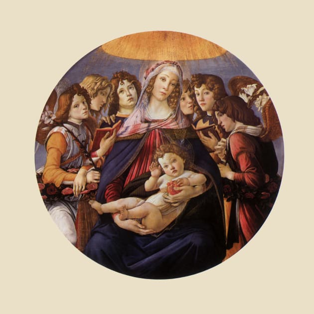 Madonna and Child with Angels by Sandro Botticelli by MasterpieceCafe