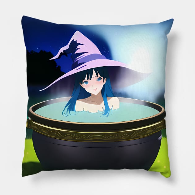 Cauldron Witch Pillow by Manzo Carey