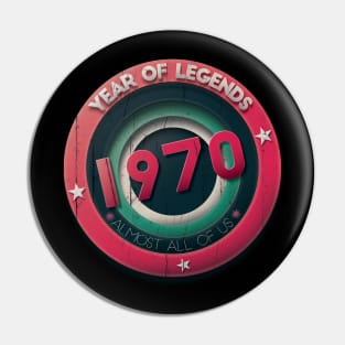 1970 year of legends Pin