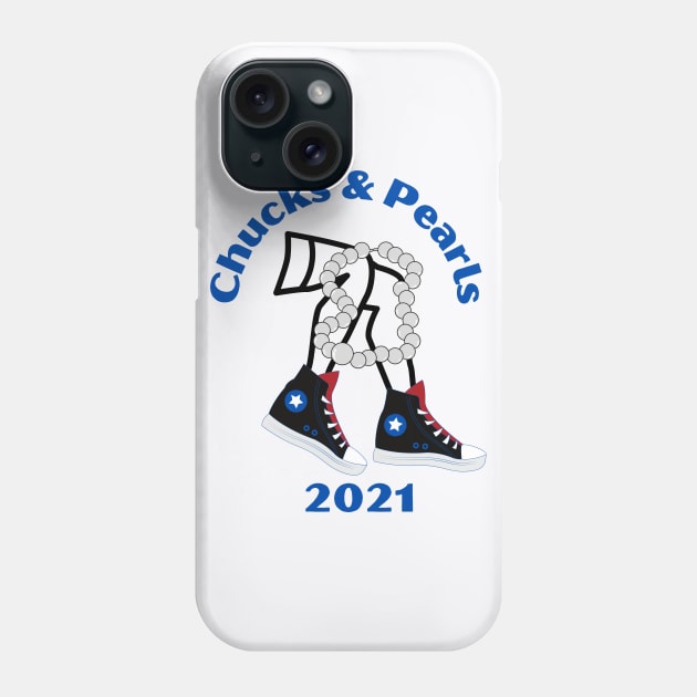 Chucks and Pearls 2021 Phone Case by Rebecca Abraxas - Brilliant Possibili Tees