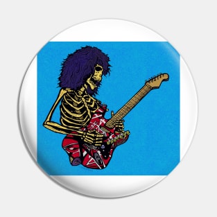 Dead E Guitar Rock Star Pop Art Pin