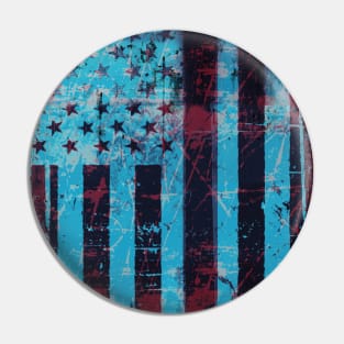 Distressed American Flag Pin