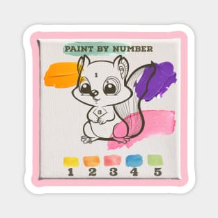 Paint By Number Magnet