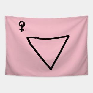 Girl Triangle Tapestry