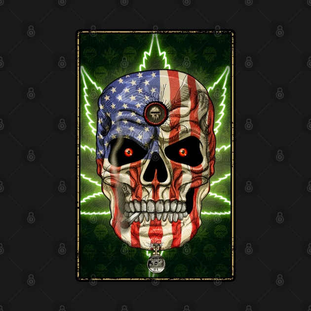 American Skull Weed by HEJK81