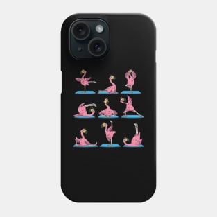 Funny Flamingo Yoga Phone Case