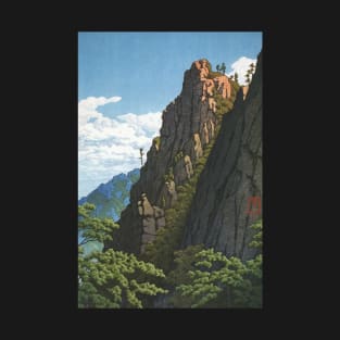Samburam Rock at Kumgang Mountain by Kawase Hasui T-Shirt