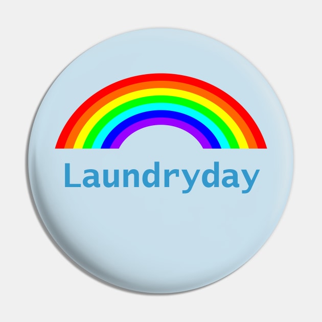 Laundryday Rainbow Pin by ellenhenryart