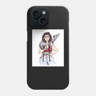 Farmer Girl and Greyhound Phone Case