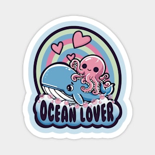 Ocean Lovers Unite Magnet