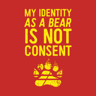 Bears Need Consent - Yellow T-Shirt