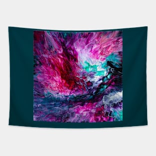 Wave of Acrylic Paint Tapestry