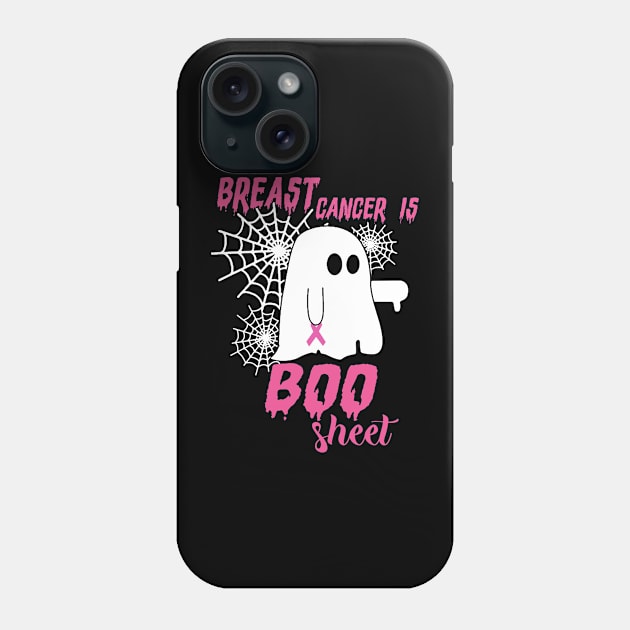 Breast cancer Is Boo Sheet Phone Case by Fomah