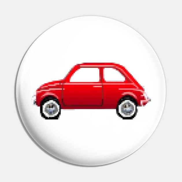 Fiat 500 pixelart Pin by Reujken