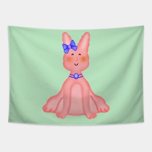 Cute lady rabbit Tapestry