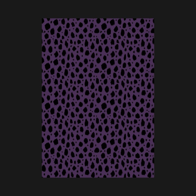 Purple Black Spot Dalmatian Pattern by Juliewdesigns