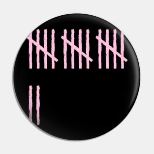 17th pink count Pin