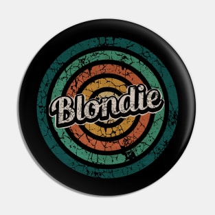 Blondie // Retro Circle Crack Vintage Pin