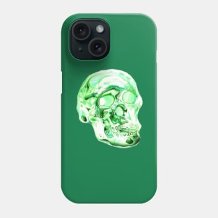 Electric Green Skull Phone Case